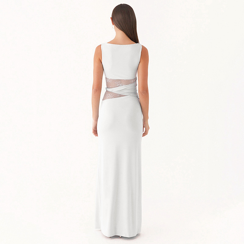 Chilldressy™ Lace Belt Maxi Dress
