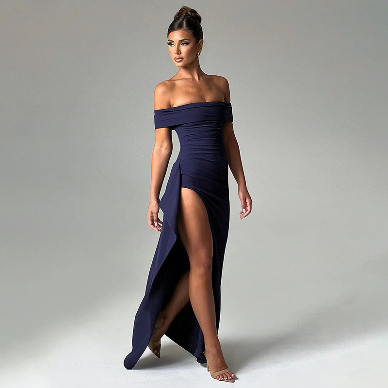 Chilldressy™ Off Shoulder Backless Irregular Maxi Dress
