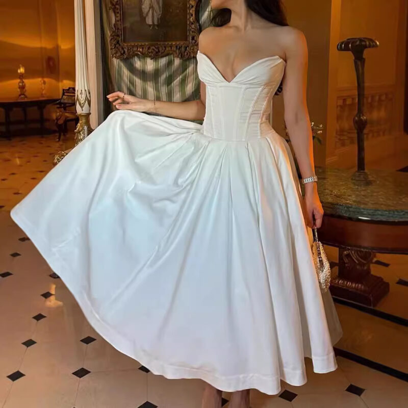 Chilldressy™ Strapless Fishbone Corset Backless Maxi Dress | Sexy Evening Gown – 7 Colors