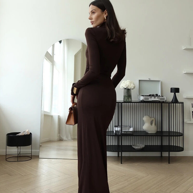 Chilldressy™ Slim Long Sleeve Maxi Dress