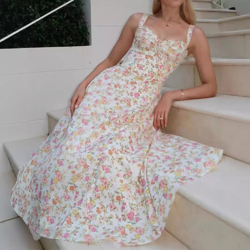 Chilldressy™ Floral Corset Maxi Dress | Elegant Romantic Summer Dress
