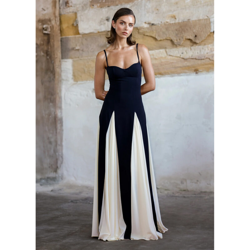 Chilldressy™ Sexy Black & White Maxi Dress | Elegant Aesthetic for Chic Summer Dress