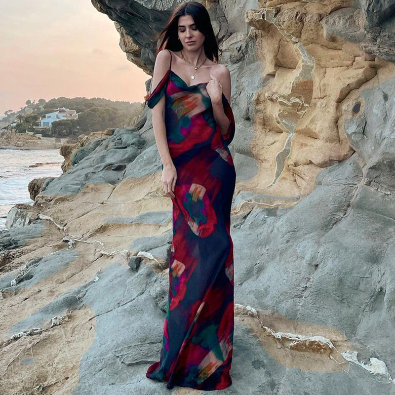 Chilldressy™ Floral Print Maxi Dress