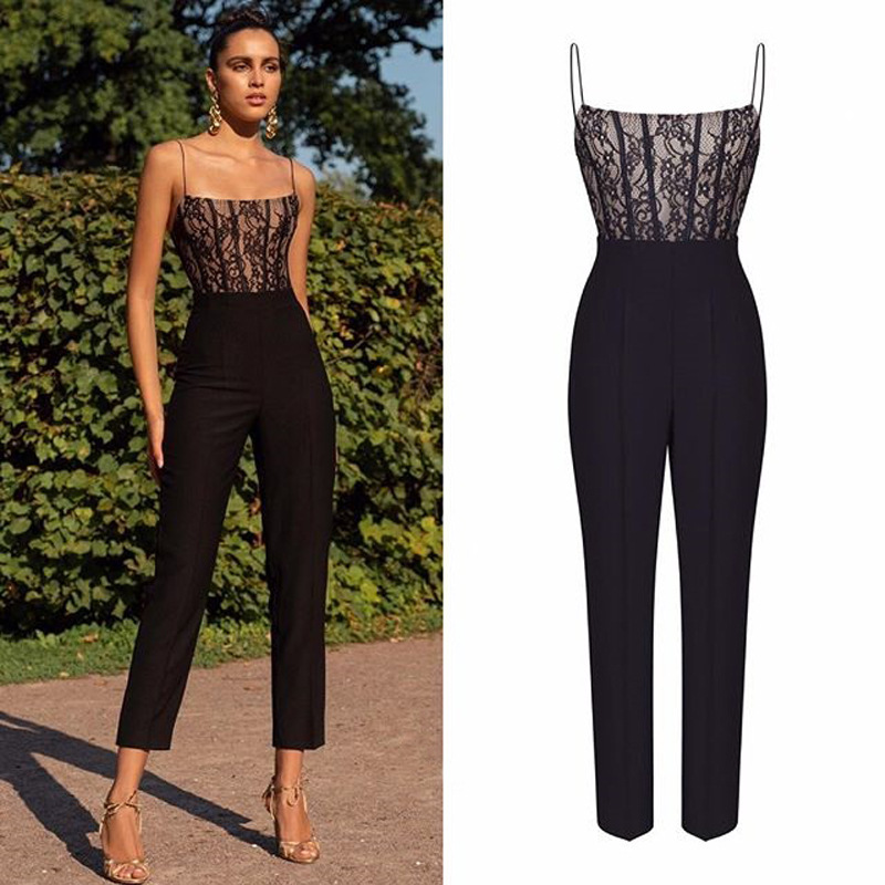 Chilldressy™ Sleeveless Lace Straight Jumpsuit