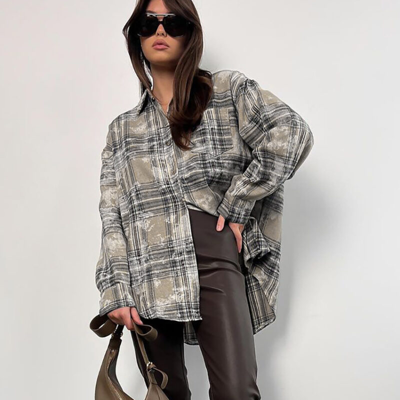 Casual Classic Plaid Shirt | Vintage-Inspired Long Sleeve Top