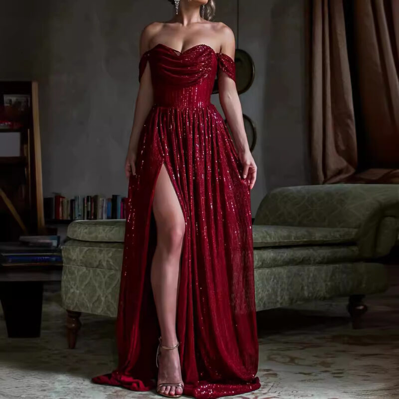 Chilldressy™ Oversized Off Shoulder Maxi Dress