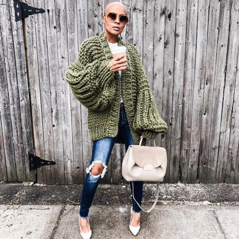 Weaving A Sweater Jacket