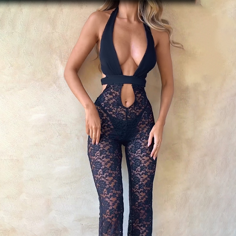 Chilldressy™ Lace Hollow-Out Jumpsuit