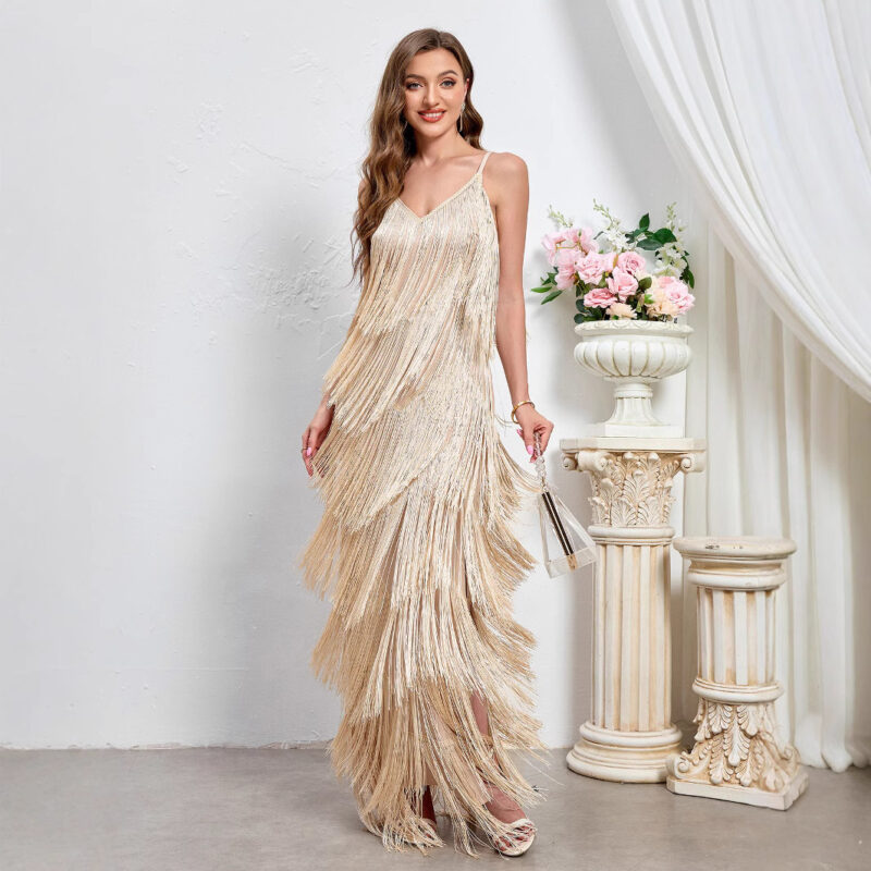 Chilldressy™ Slim Tassel Maxi Dress