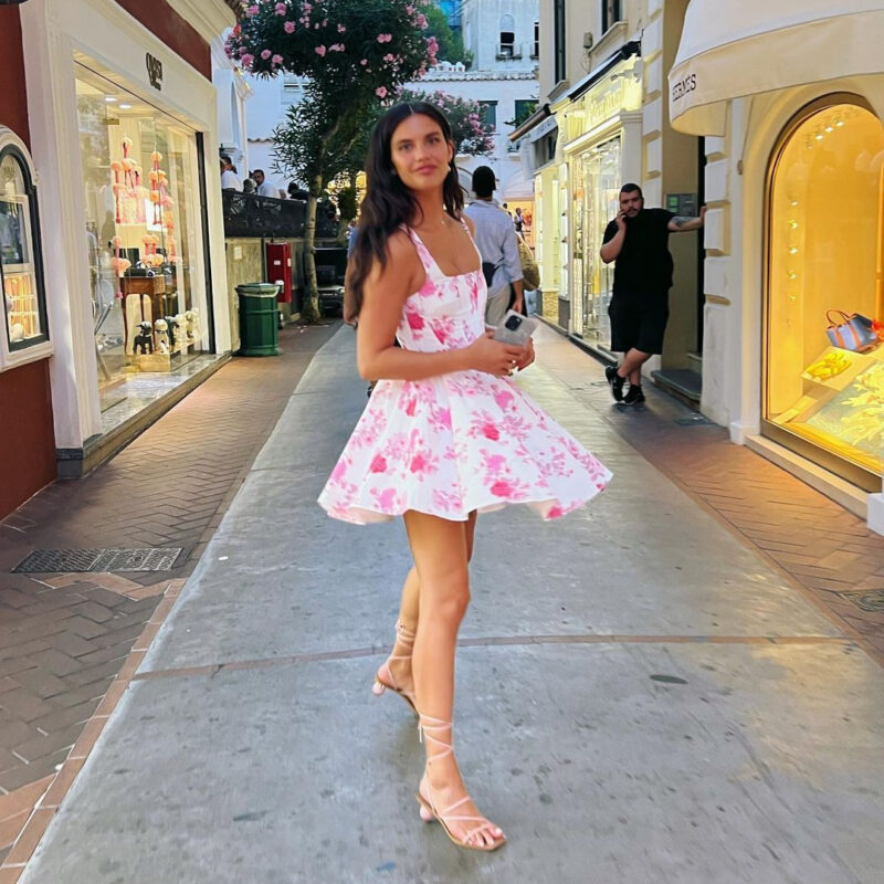 Chilldressy™ Floral Rose Print Mini Dress | Strapless Bodycon Party Dress