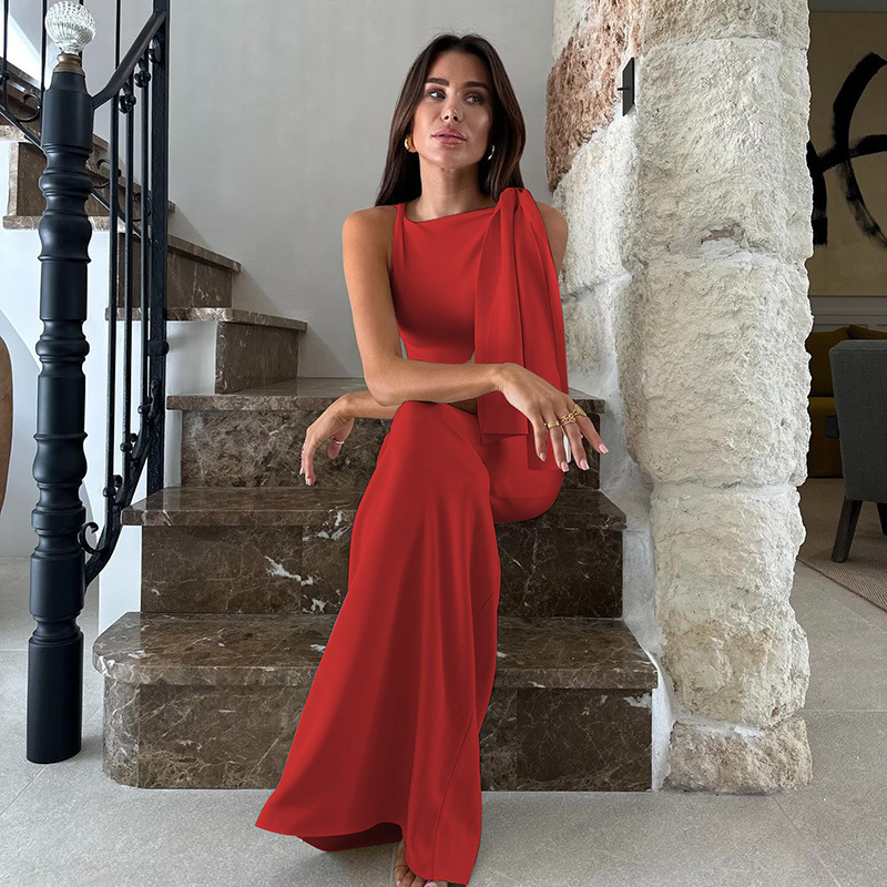 Chilldressy™ Asymmetric One Shoulder Maxi Dress